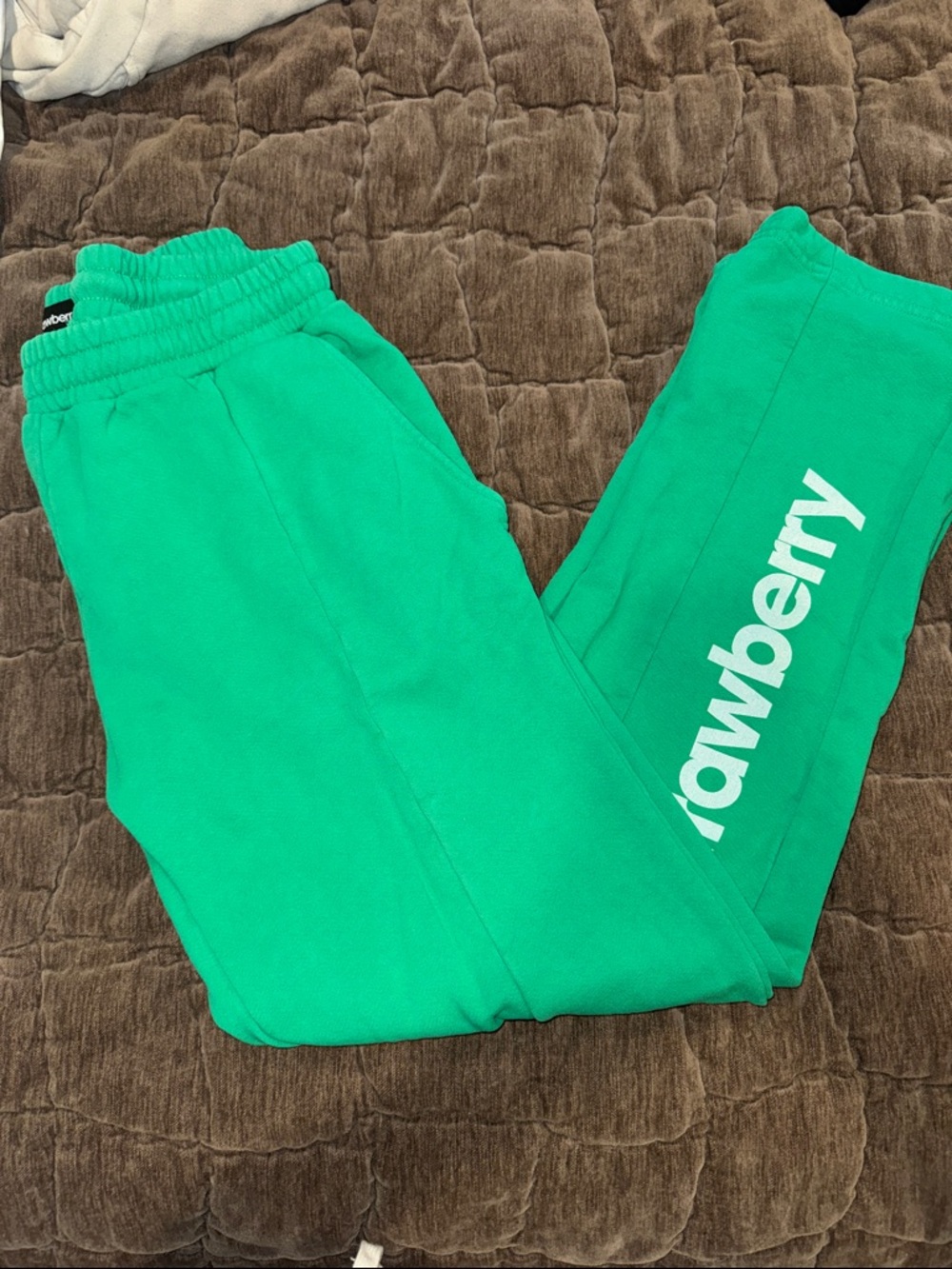 Men’s Green Strawberry Brand Sweatpants